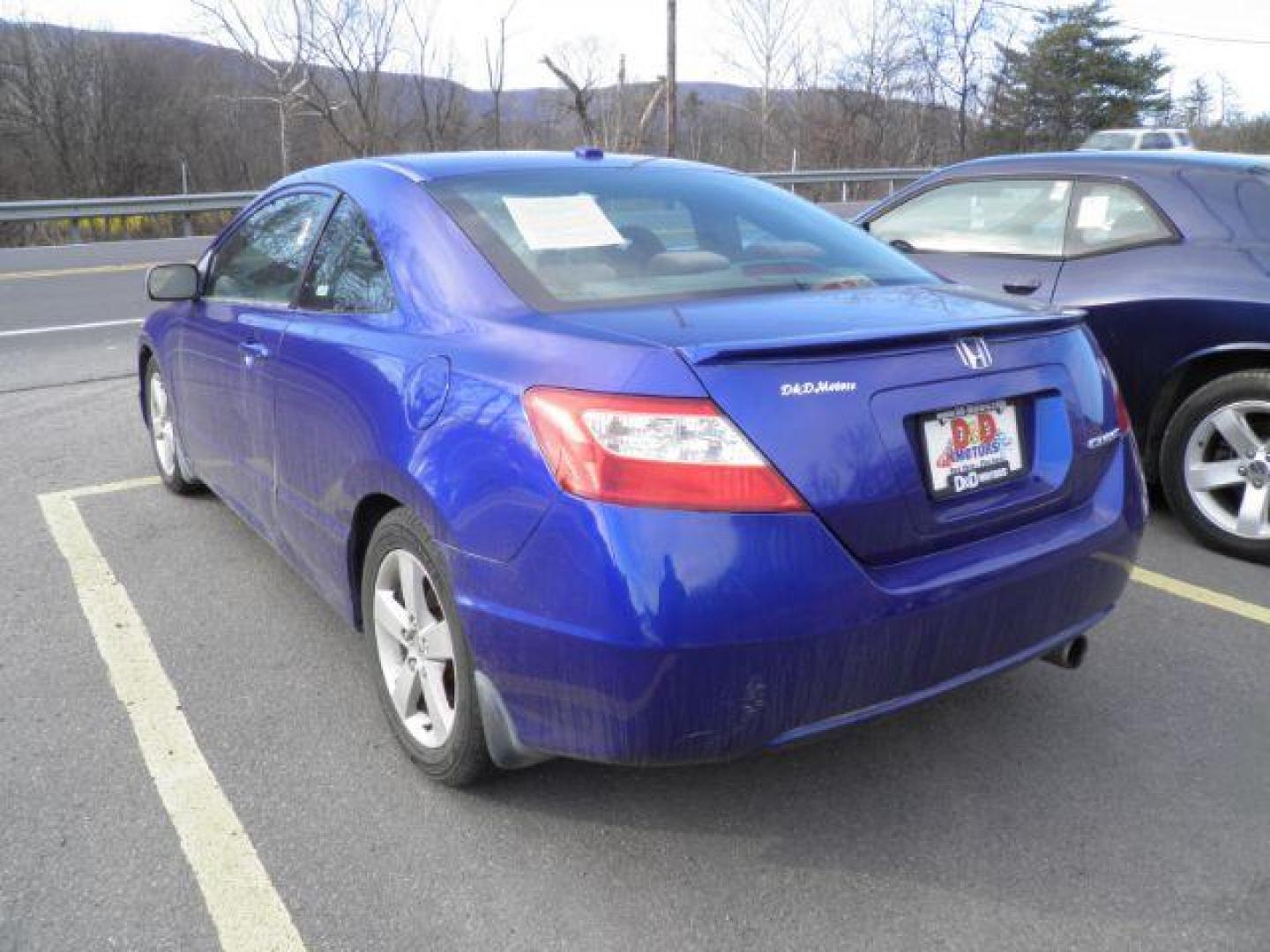 2007 Blue Honda Civic EX Coupe AT (2HGFG12827H) with an 1.8L I4 engine, AT transmission, located at 15520 McMullen Hwy SW, Belair, MD, 21502, (301) 729-3700, 39.581375, -78.846451 - Photo#4