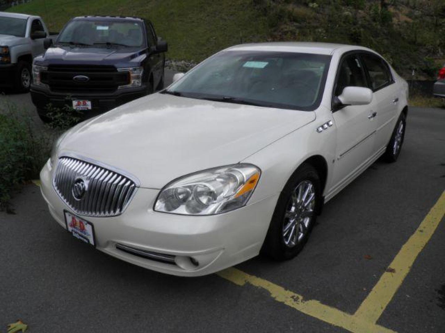 2010 White Buick Lucerne CXL (1G4HE5EM3AU) with an 3.9L V6 engine, AT transmission, located at 15520 McMullen Hwy SW, Belair, MD, 21502, (301) 729-3700, 39.581375, -78.846451 - Photo#0