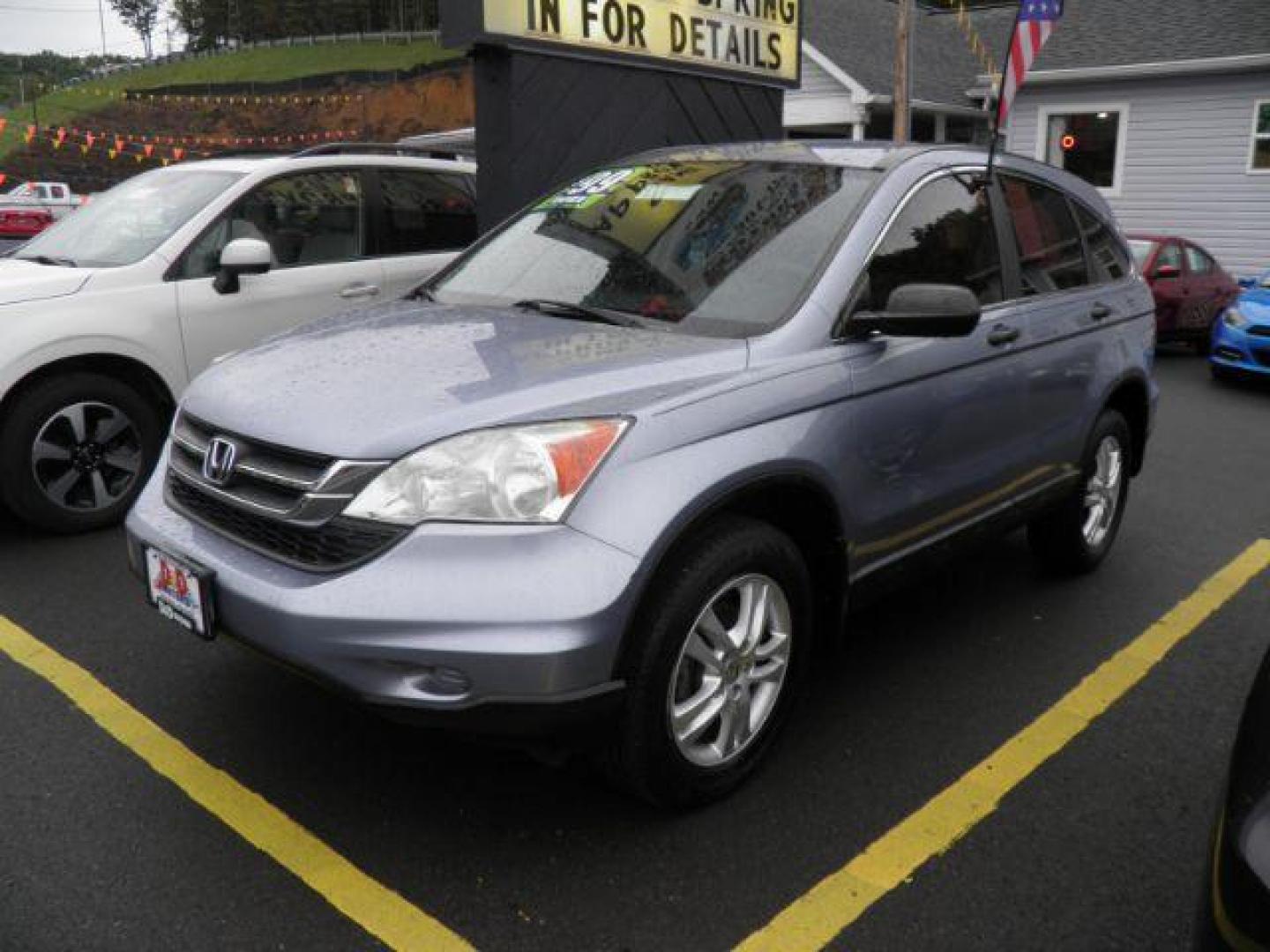 2010 BLUE HONDA CR-V LX 4WD 5-Speed AT (5J6RE4H35AL) with an 2.4L L4 engine, AT transmission, located at 19521 New George's Creek Rd SW, Barton, MD, 21521, (301) 463-2404, 39.524323, -79.017906 - Photo#0