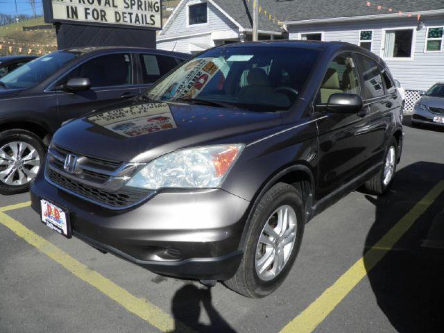 2010 GRAY Honda CR-V EX 4WD 5-Speed AT (5J6RE4H55AL) with an 2.4L L4 engine, AT transmission, located at 15520 McMullen Hwy SW, Belair, MD, 21502, (301) 729-3700, 39.581375, -78.846451 - Photo#0
