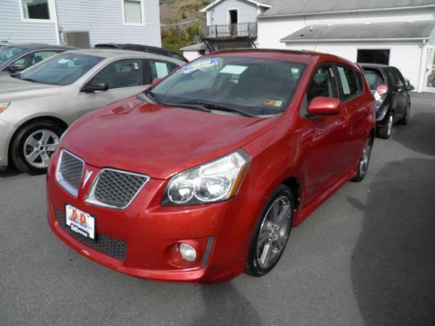 2010 Red Pontiac Vibe GT (5Y2SR6E08AZ) with an 2.4L I4 engine, AT transmission, located at 15520 McMullen Hwy SW, Belair, MD, 21502, (301) 729-3700, 39.581375, -78.846451 - Photo#0