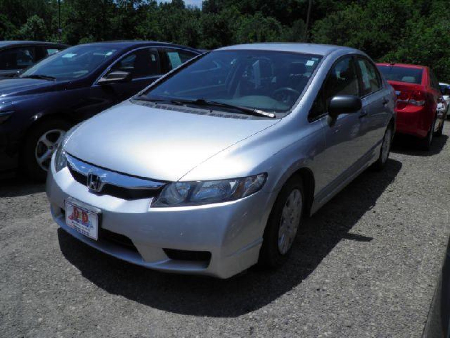 2011 Silver Honda Civic DX-VP (2HGFA1F37BH) with an 1.8L I4 engine, AT transmission, located at 19521 New George's Creek Rd SW, Barton, MD, 21521, (301) 463-2404, 39.524323, -79.017906- Photo#0