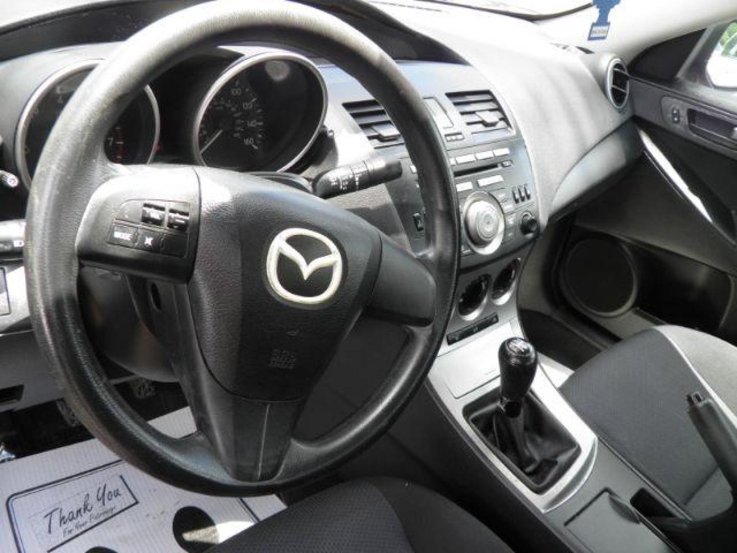 2011 BLACK Mazda MAZDA3 i Sport 4-Door (JM1BL1UF6B1) with an 2.0L L4 engine, 5SP transmission, located at 19521 New George's Creek Rd SW, Barton, MD, 21521, (301) 463-2404, 39.524323, -79.017906- Photo#2