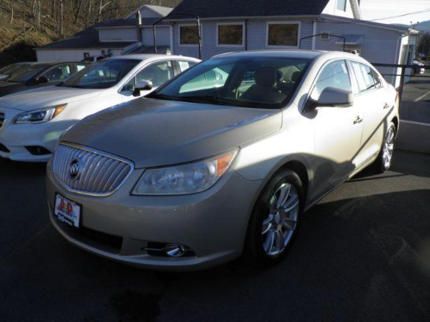 2012 Gold Buick LaCrosse Leather Group (1G4GC5E3XCF) with an 3.6L V6 engine, AT transmission, located at 15520 McMullen Hwy SW, Belair, MD, 21502, (301) 729-3700, 39.581375, -78.846451 - Photo#0