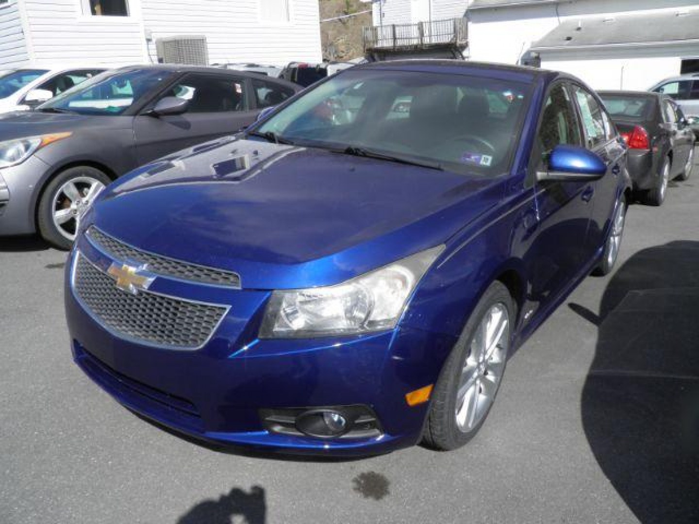 2012 BLUE Chevrolet Cruze LTZ (1G1PH5SC8C7) with an 1.4L L4 DOHC 16V TURBO engine, 6SP AT transmission, located at 15520 McMullen Hwy SW, Belair, MD, 21502, (301) 729-3700, 39.581375, -78.846451 - Photo#0