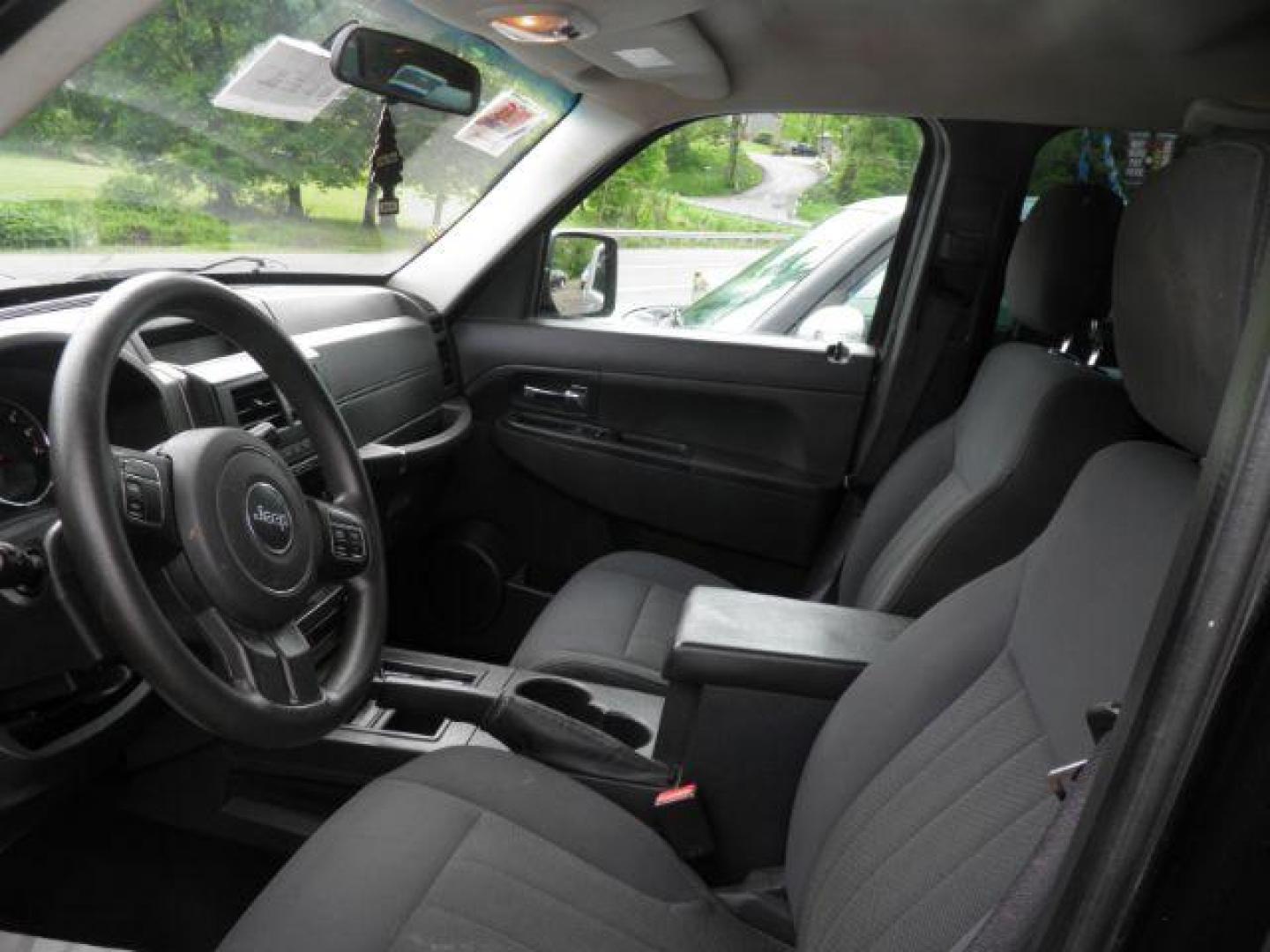 2012 BLACK Jeep Liberty Sport 4WD (1C4PJMAK1CW) with an 3.7L V6 engine, AT transmission, located at 19521 New George's Creek Rd SW, Barton, MD, 21521, (301) 463-2404, 39.524323, -79.017906 - Photo#1