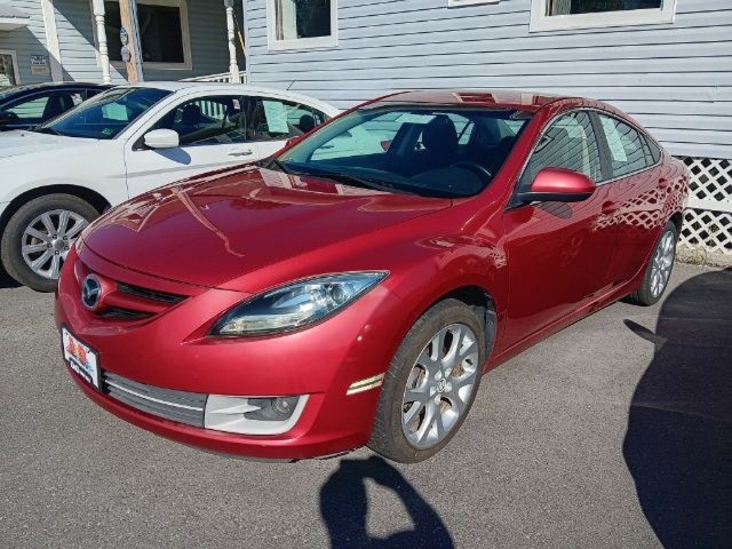 2012 RED Mazda 6 I Touring (1YVHZ8DH4C5) with an 2.5 L4 engine, AT transmission, located at 15520 McMullen Hwy SW, Belair, MD, 21502, (301) 729-3700, 39.581375, -78.846451- Photo#0