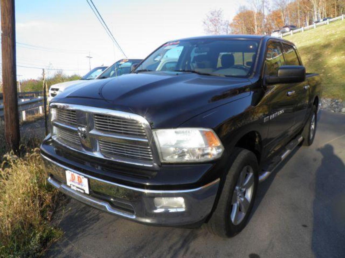 2012 Black RAM 1500 SLT (1C6RD7LT7CS) with an 5.7L V8 engine, AT transmission, located at 15520 McMullen Hwy SW, Belair, MD, 21502, (301) 729-3700, 39.581375, -78.846451 - Photo#0