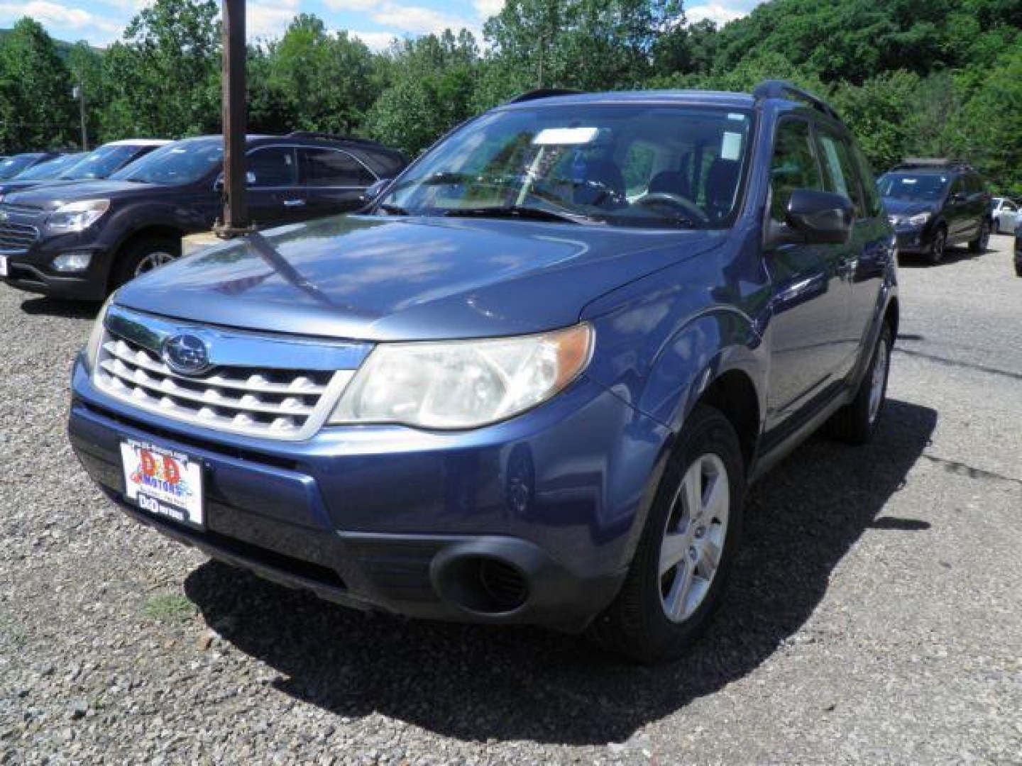 2012 Blue Subaru Forester 2.5X (JF2SHABCXCH) with an 2.5L H4 engine, AT transmission, located at 19521 New George's Creek Rd SW, Barton, MD, 21521, (301) 463-2404, 39.524323, -79.017906- Photo#0
