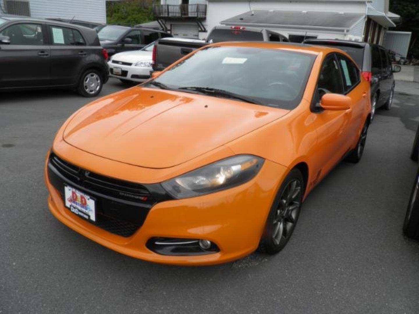 2013 ORANGE Dodge Dart SXT (1C3CDFBA4DD) with an 2.0L L4 engine, MAN transmission, located at 15520 McMullen Hwy SW, Belair, MD, 21502, (301) 729-3700, 39.581375, -78.846451- Photo#0