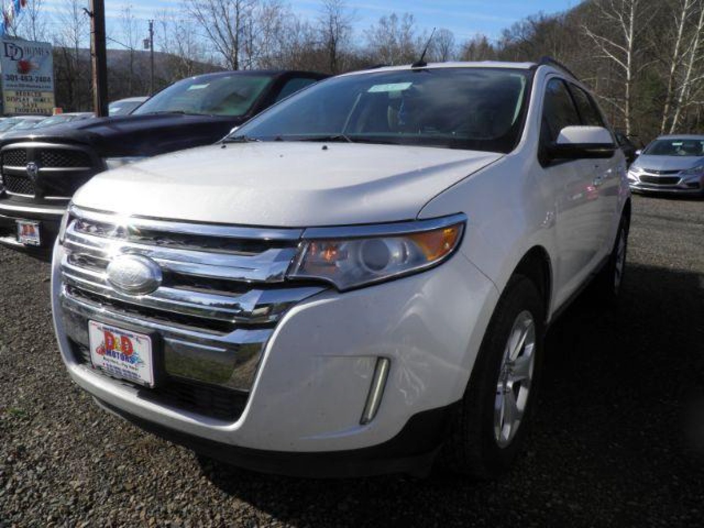 2013 White Ford Edge SEL (2FMDK3JC4DB) with an 3.5L V6 engine, AT transmission, located at 15520 McMullen Hwy SW, Belair, MD, 21502, (301) 729-3700, 39.581375, -78.846451 - Photo#0