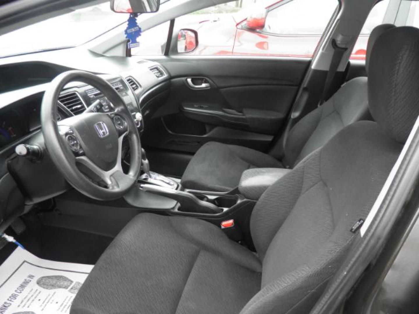 2013 Black Honda Civic LX (19XFB2F5XDE) with an 1.8L I4 engine, AT transmission, located at 19521 New George's Creek Rd SW, Barton, MD, 21521, (301) 463-2404, 39.524323, -79.017906- Photo#1