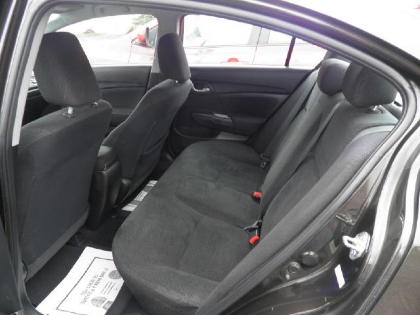 2013 Black Honda Civic LX (19XFB2F5XDE) with an 1.8L I4 engine, AT transmission, located at 19521 New George's Creek Rd SW, Barton, MD, 21521, (301) 463-2404, 39.524323, -79.017906- Photo#3