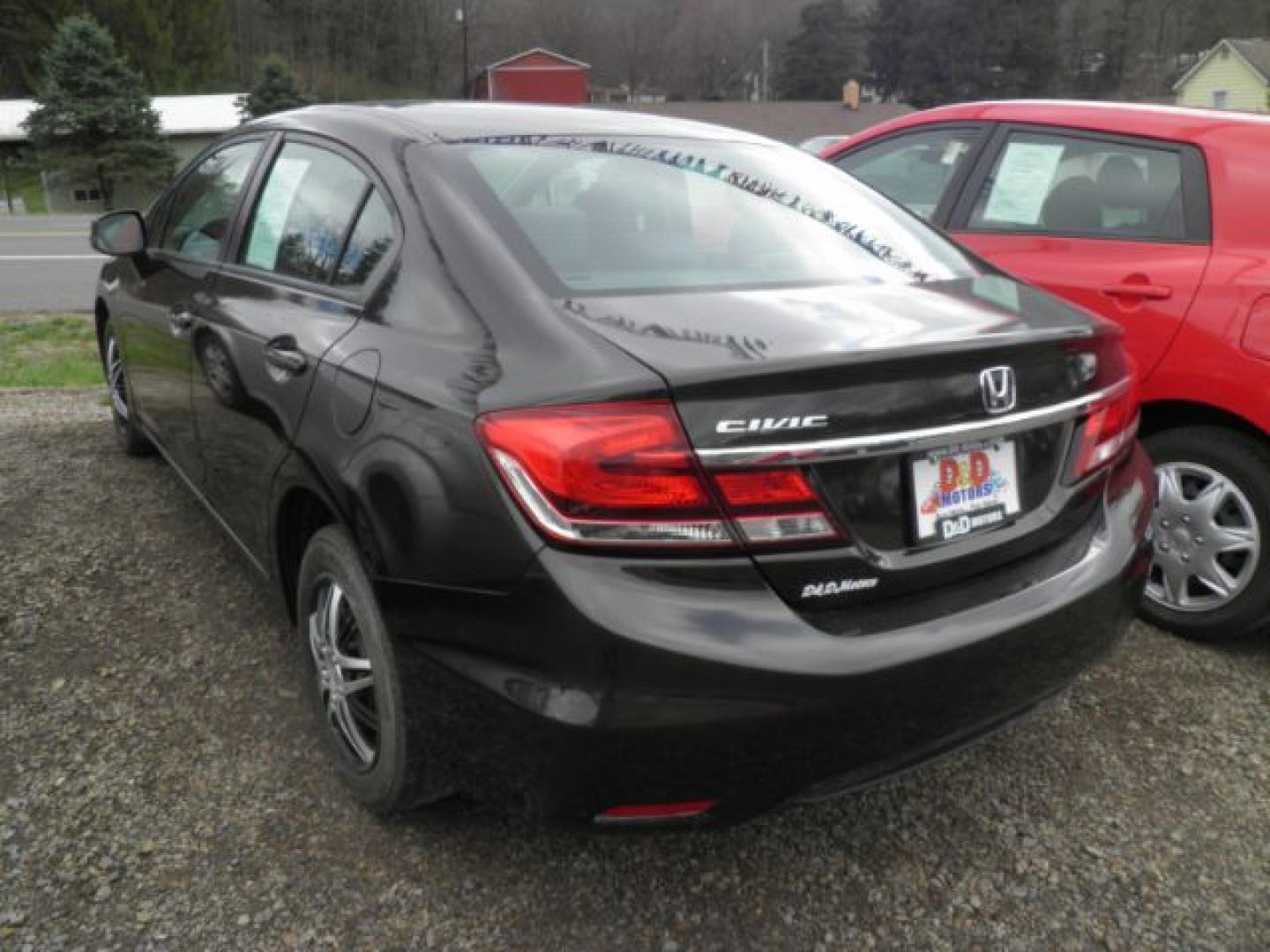 2013 Black Honda Civic LX (19XFB2F5XDE) with an 1.8L I4 engine, AT transmission, located at 19521 New George's Creek Rd SW, Barton, MD, 21521, (301) 463-2404, 39.524323, -79.017906- Photo#4
