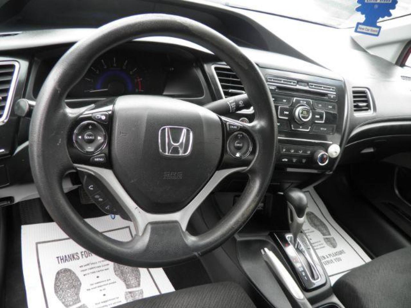 2013 Black Honda Civic LX (19XFB2F5XDE) with an 1.8L I4 engine, AT transmission, located at 19521 New George's Creek Rd SW, Barton, MD, 21521, (301) 463-2404, 39.524323, -79.017906 - Photo#2