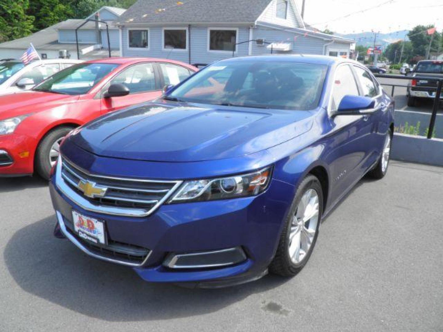 2014 Blue Chevrolet Impala LS (1G1115SL8EU) with an 2.5L I4 engine, AT transmission, located at 15520 McMullen Hwy SW, Belair, MD, 21502, (301) 729-3700, 39.581375, -78.846451 - Photo#0