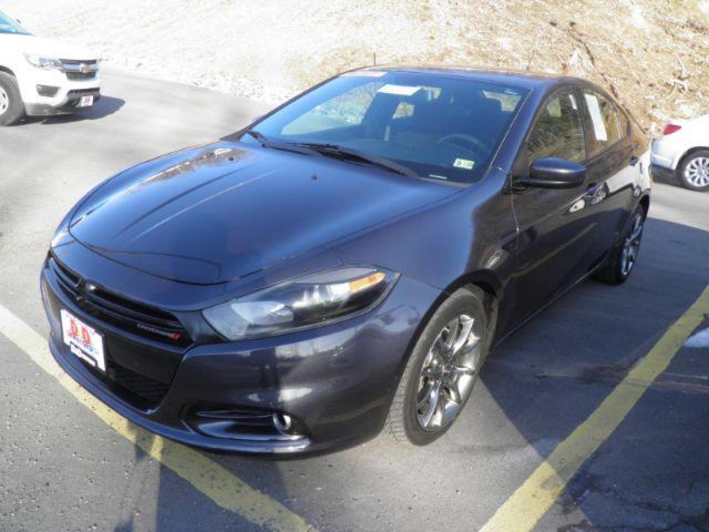 2014 BLACK DODGE DART SXT (1C3CDFBB5ED) with an 2.4L L4 engine, MAN transmission, located at 15520 McMullen Hwy SW, Belair, MD, 21502, (301) 729-3700, 39.581375, -78.846451 - Photo#0