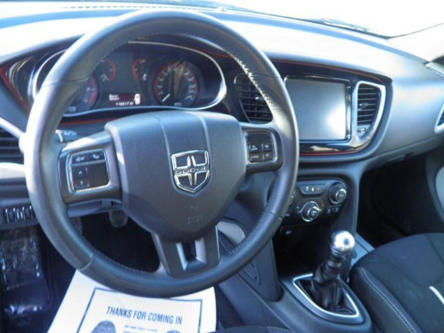 2014 BLACK DODGE DART SXT (1C3CDFBB5ED) with an 2.4L L4 engine, MAN transmission, located at 15520 McMullen Hwy SW, Belair, MD, 21502, (301) 729-3700, 39.581375, -78.846451 - Photo#2