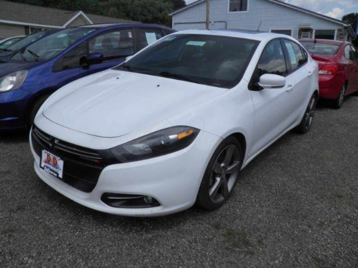 2014 White Dodge Dart GT (1C3CDFEB8ED) with an 2.4L I4 engine, AT transmission, located at 19521 New George's Creek Rd SW, Barton, MD, 21521, (301) 463-2404, 39.524323, -79.017906 - Photo#0