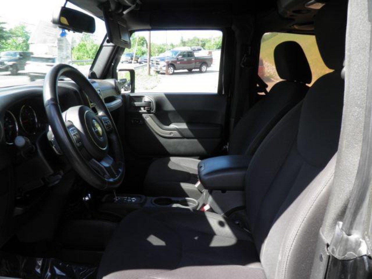 2014 BLACK JEEP WRANGLER Sport 4WD (1C4AJWAG4EL) with an 3.6L V6 engine, AT transmission, located at 15520 McMullen Hwy SW, Belair, MD, 21502, (301) 729-3700, 39.581375, -78.846451- Photo#1