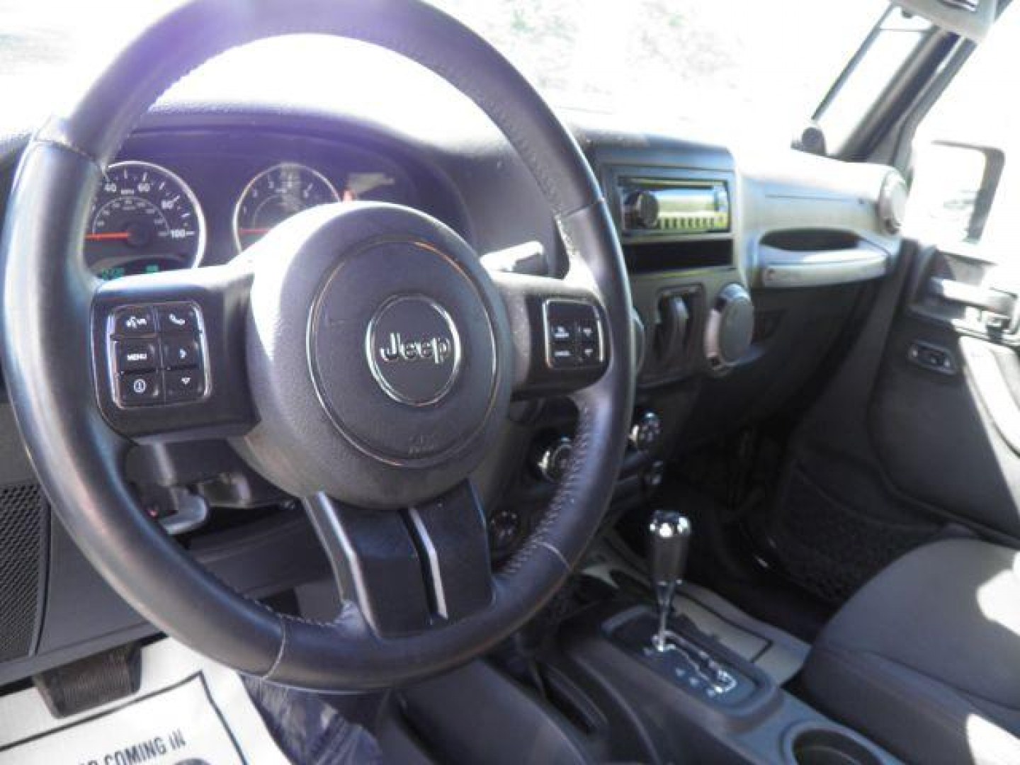 2014 BLACK JEEP WRANGLER Sport 4WD (1C4AJWAG4EL) with an 3.6L V6 engine, AT transmission, located at 15520 McMullen Hwy SW, Belair, MD, 21502, (301) 729-3700, 39.581375, -78.846451- Photo#2