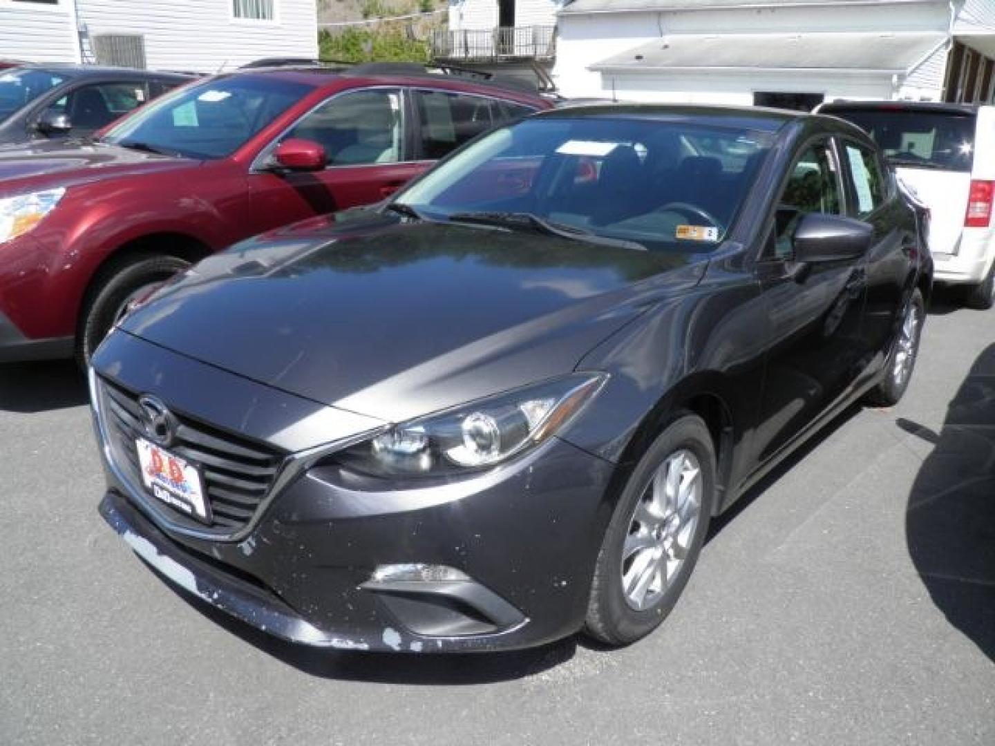 2014 GRAY MAZDA 3 i Touring AT 4-Door (JM1BM1V75E1) with an 2.0L L4 engine, AT transmission, located at 15520 McMullen Hwy SW, Belair, MD, 21502, (301) 729-3700, 39.581375, -78.846451- Photo#0