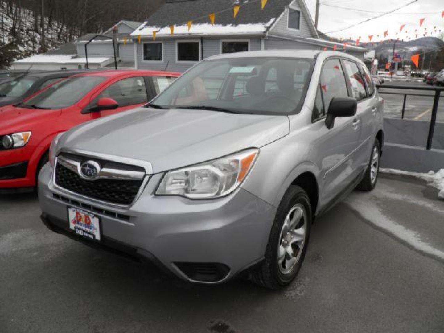 2014 Silver Subaru Forester 2.5i (JF2SJAAC4EG) with an 2.5L H4 engine, MAN transmission, located at 15520 McMullen Hwy SW, Belair, MD, 21502, (301) 729-3700, 39.581375, -78.846451 - Photo#0