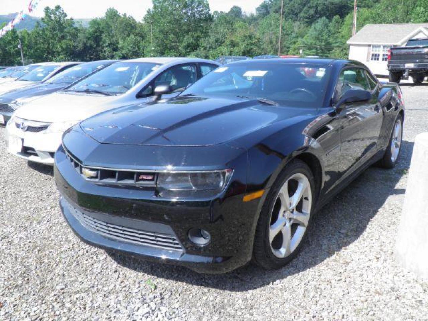 2015 Black Chevrolet Camaro 1LT Coupe (2G1FD1E3XF9) with an 3.6L V6 engine, AT transmission, located at 15520 McMullen Hwy SW, Belair, MD, 21502, (301) 729-3700, 39.581375, -78.846451 - Photo#0