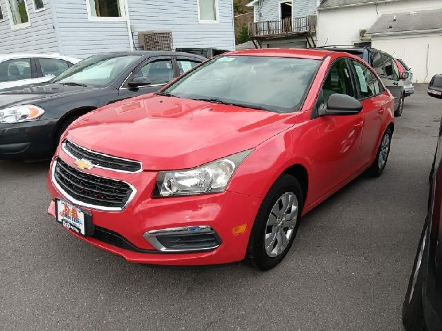2015 RED Chevrolet Cruze LS Auto (1G1PA5SG6F7) with an 1.8L L4 engine, AT transmission, located at 15520 McMullen Hwy SW, Belair, MD, 21502, (301) 729-3700, 39.581375, -78.846451- Photo#0