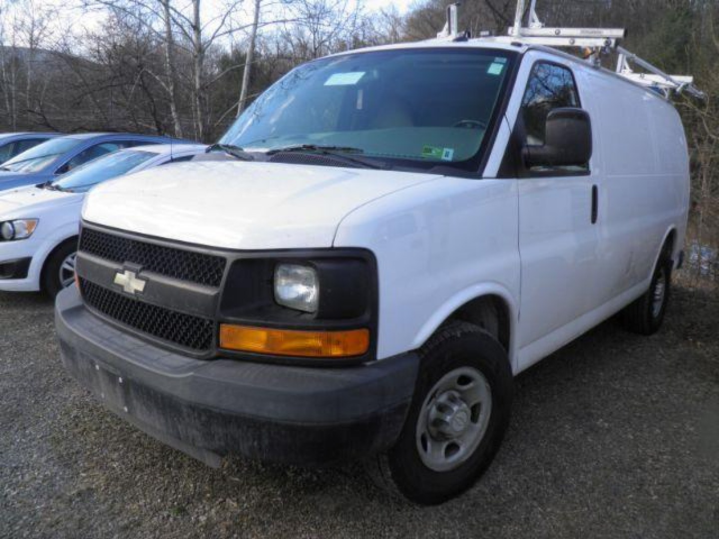 2015 WHITE /White Chevrolet Express CARGO VAN (1GCWGFCF6F1) with an 4.8L V8 FFV engine, AT transmission, located at 19521 New George's Creek Rd SW, Barton, MD, 21521, (301) 463-2404, 39.524323, -79.017906 - Photo#0