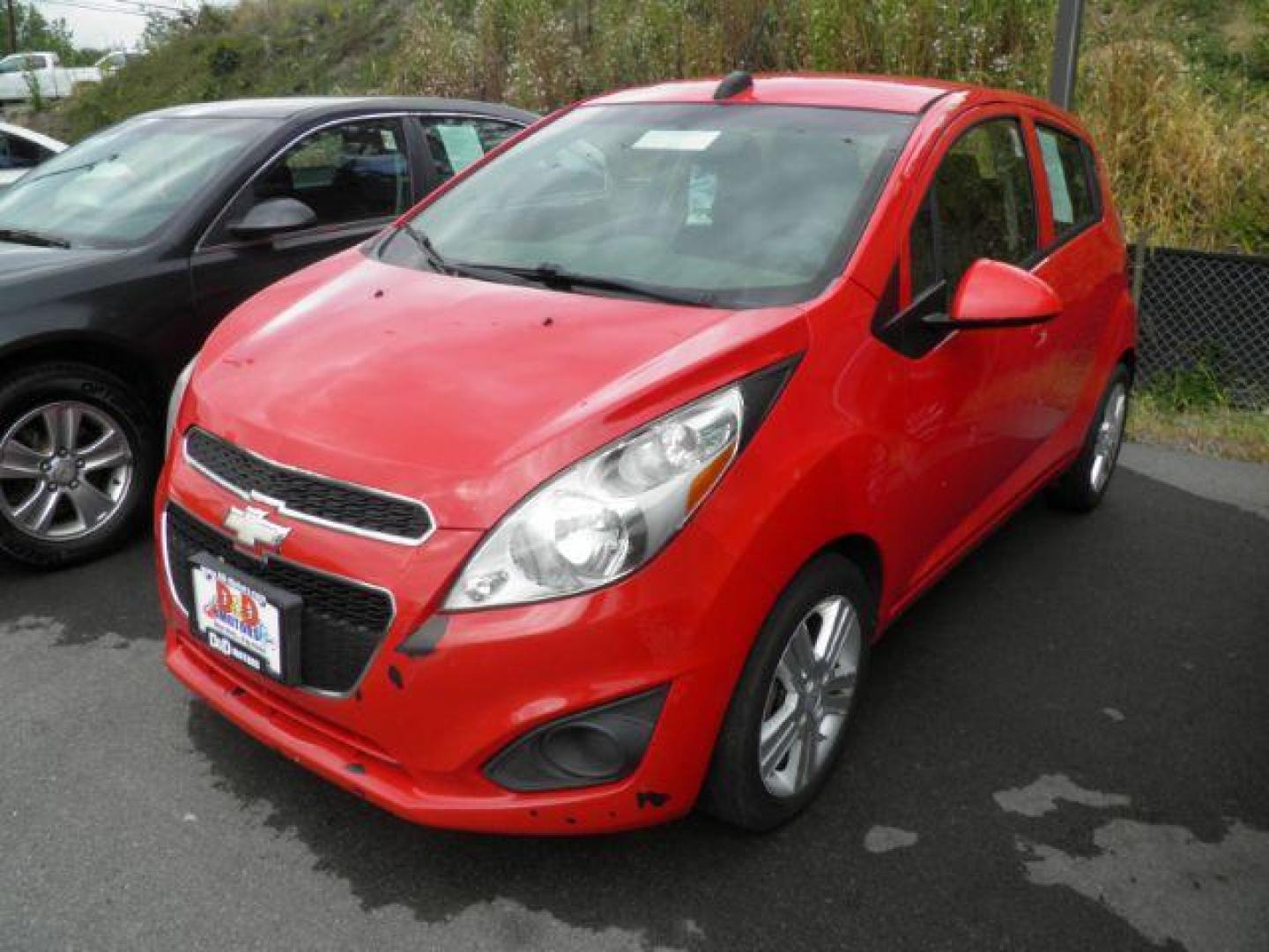 2015 Red Chevrolet Spark 1LT CVT (KL8CD6S9XFC) with an 1.2L I4 engine, AT transmission, located at 15520 McMullen Hwy SW, Belair, MD, 21502, (301) 729-3700, 39.581375, -78.846451 - Photo#0