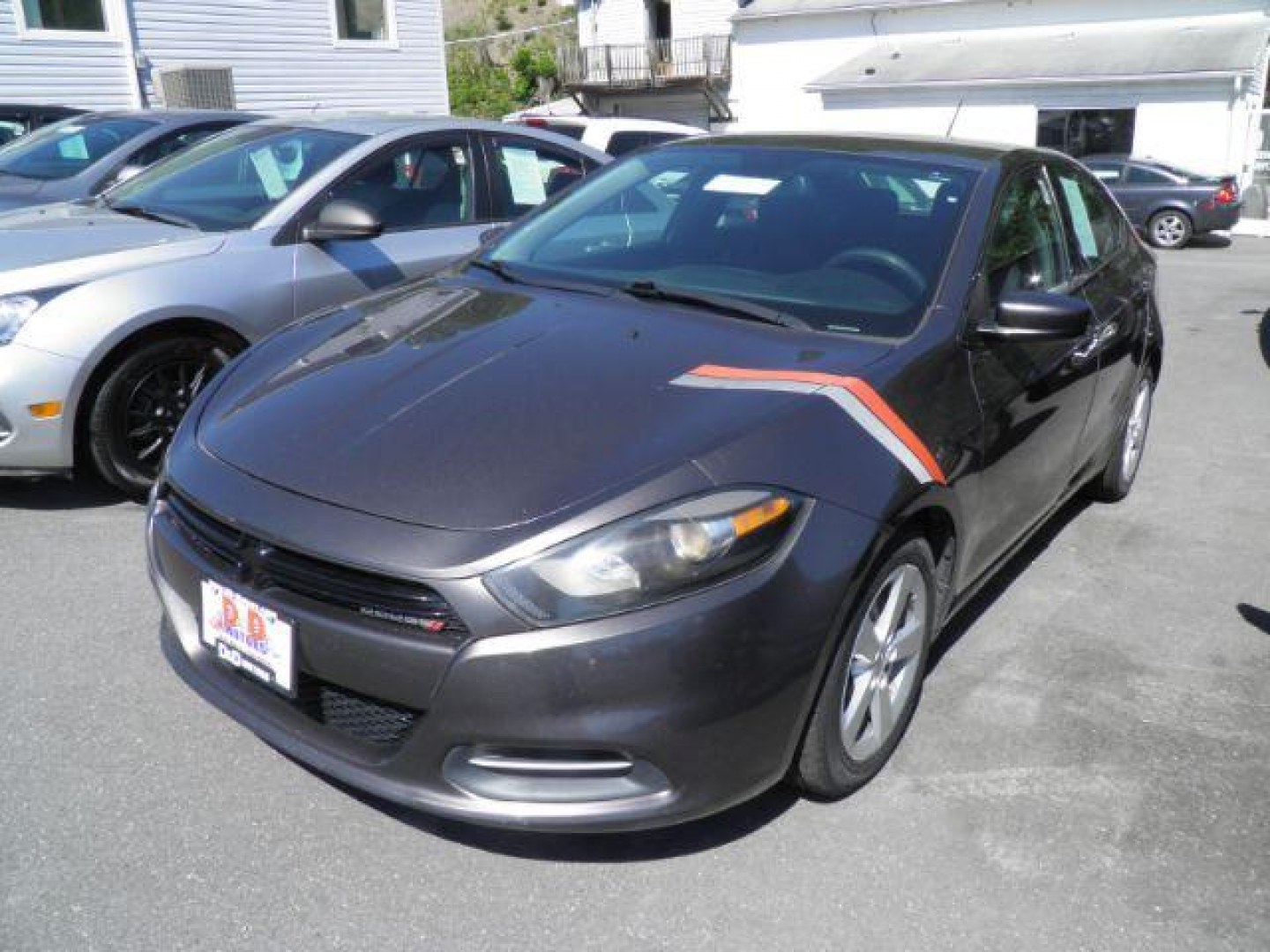 2015 GRAY Dodge Dart SXT (1C3CDFBB4FD) with an 2.4L L4 engine, AT transmission, located at 15520 McMullen Hwy SW, Belair, MD, 21502, (301) 729-3700, 39.581375, -78.846451- Photo#0
