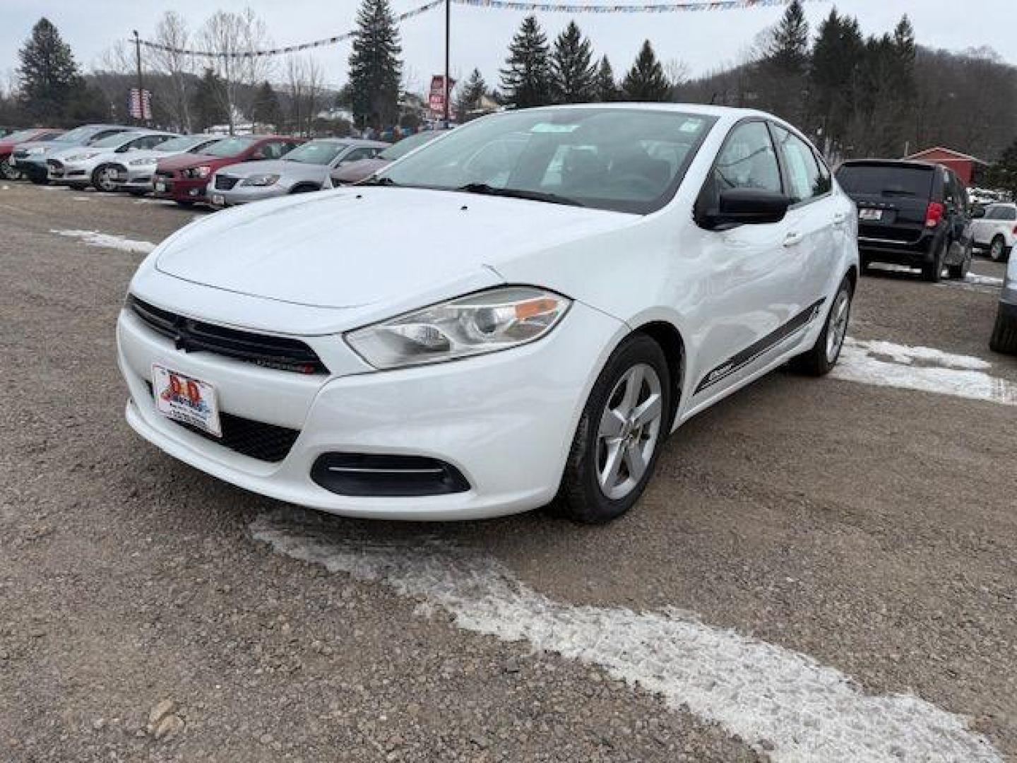 2015 WHITE Dodge Dart SXT (1C3CDFBB1FD) with an 2.4L L4 engine, AT transmission, located at 19521 New George's Creek Rd SW, Barton, MD, 21521, (301) 463-2404, 39.524323, -79.017906 - Photo#0