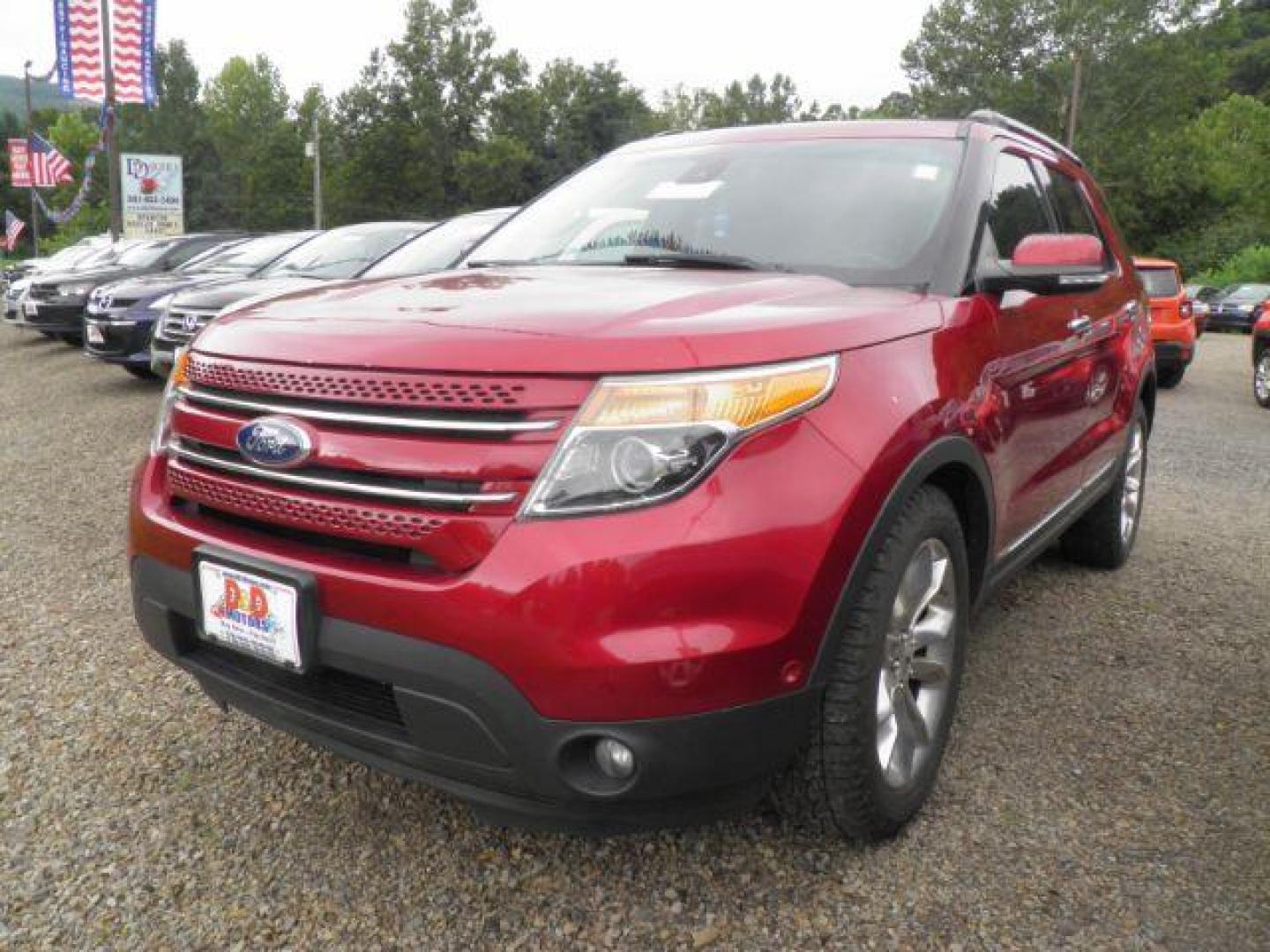 2015 RED Ford Explorer Limited (1FM5K8F85FG) with an 3.5L V6 engine, AT transmission, located at 19521 New George's Creek Rd SW, Barton, MD, 21521, (301) 463-2404, 39.524323, -79.017906 - Photo#0