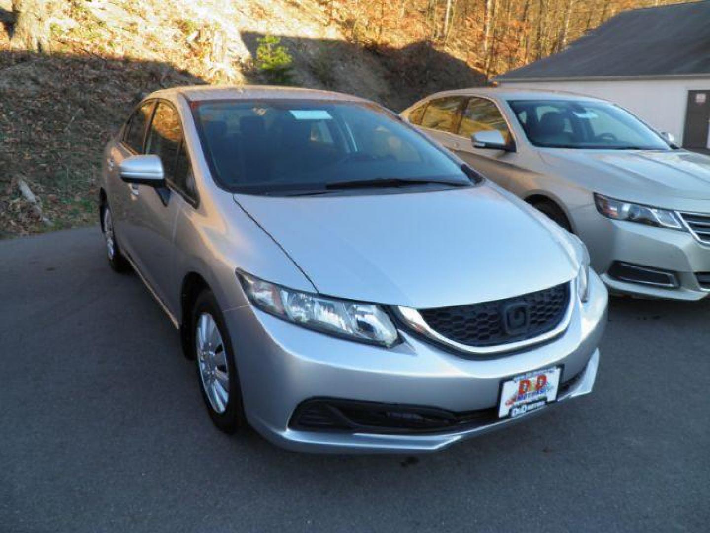 2015 SILVER Honda Civic LX Sedan CVT (19XFB2F58FE) with an 1.8l L4 engine, AT transmission, located at 15520 McMullen Hwy SW, Belair, MD, 21502, (301) 729-3700, 39.581375, -78.846451 - Photo#0