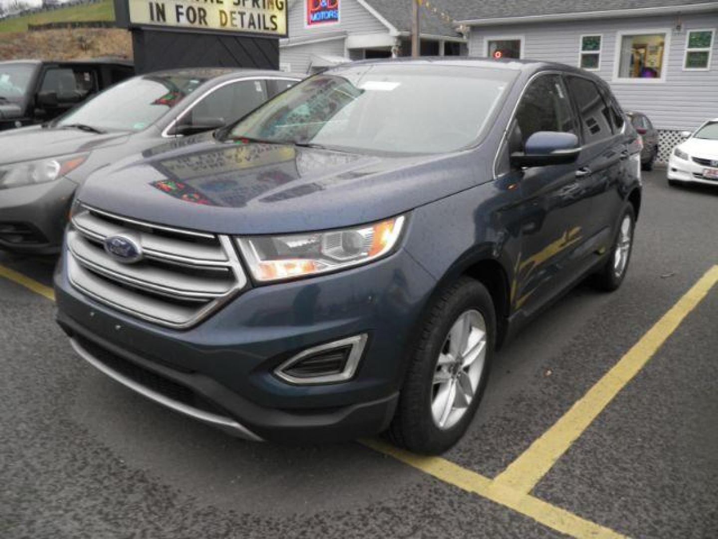 2016 Blue Ford Edge SEL AWD (2FMPK4J86GB) with an 3.5L V6 engine, AT transmission, located at 15520 McMullen Hwy SW, Belair, MD, 21502, (301) 729-3700, 39.581375, -78.846451 - Photo#0