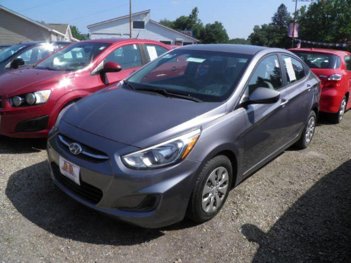 2016 Gray Hyundai Accent SE (KMHCT4AE3GU) with an 1.6L I4 engine, AT transmission, located at 19521 New George's Creek Rd SW, Barton, MD, 21521, (301) 463-2404, 39.524323, -79.017906 - Photo#0