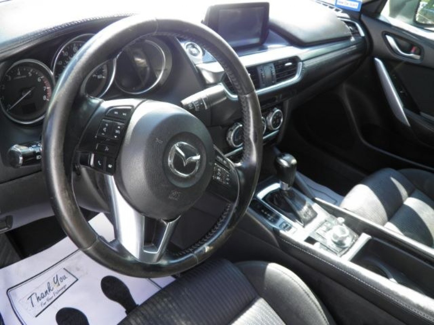 2016 GRAY Mazda Mazda6 i Sport AT (JM1GJ1U57G1) with an 2.5 L4 engine, AT transmission, located at 19521 New George's Creek Rd SW, Barton, MD, 21521, (301) 463-2404, 39.524323, -79.017906- Photo#2