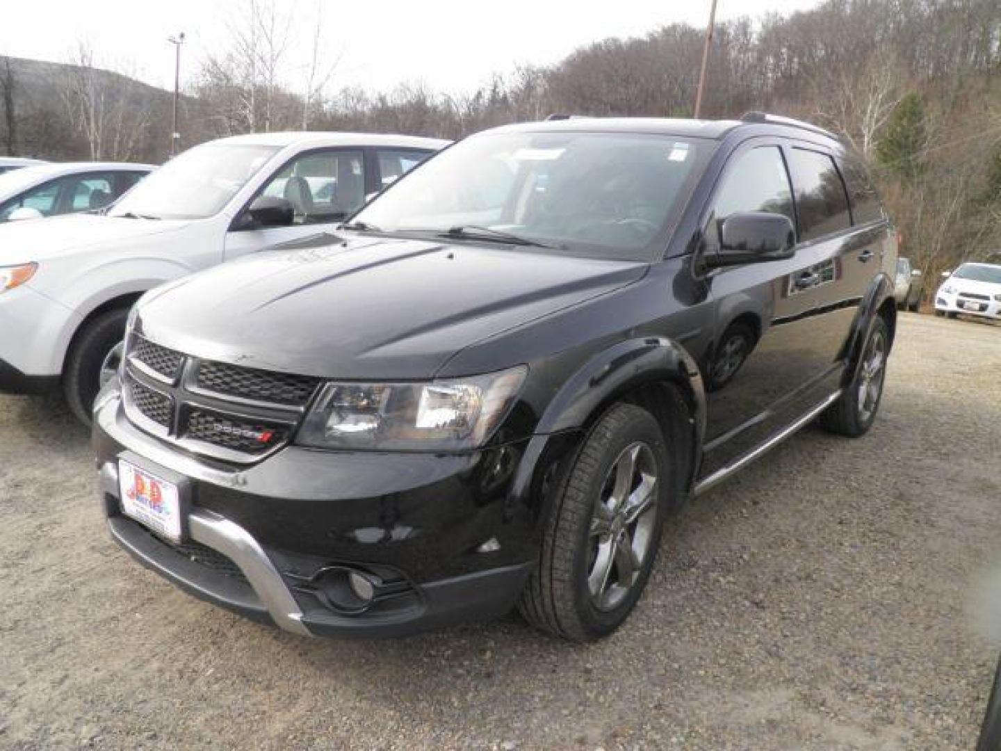 2017 BLACK Dodge Journey Crossroad Plus AWD (3C4PDDGGXHT) with an 3.6L V6 engine, AT transmission, located at 19521 New George's Creek Rd SW, Barton, MD, 21521, (301) 463-2404, 39.524323, -79.017906 - Photo#0