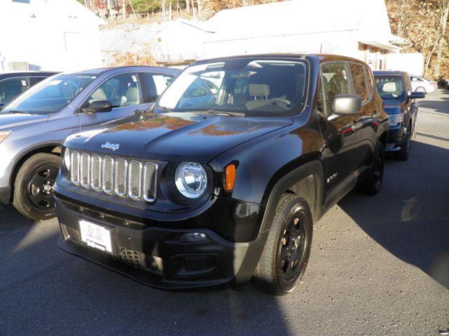 2017 Black Jeep Renegade Sport 4x4 (ZACCJBAB0HP) with an 2.4L I4 engine, AT transmission, located at 15520 McMullen Hwy SW, Belair, MD, 21502, (301) 729-3700, 39.581375, -78.846451 - Photo#0