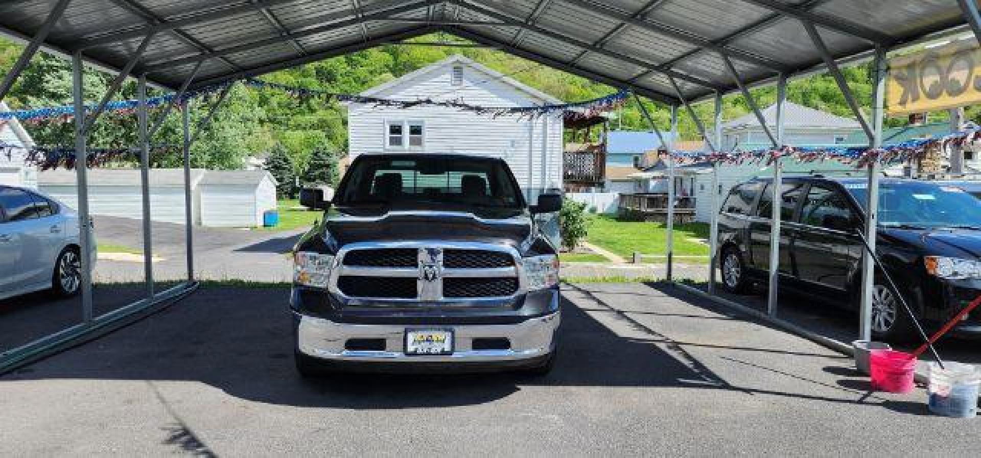 2017 BLACK /Black/Diesel Gray, cloth RAM 1500 SLT Crew Cab LWB 4WD (1C6RR7TT5HS) with an 5.7 V8 engine, AT transmission, located at 15520 McMullen Hwy SW, Belair, MD, 21502, (301) 729-3700, 39.581375, -78.846451 - Photo#1