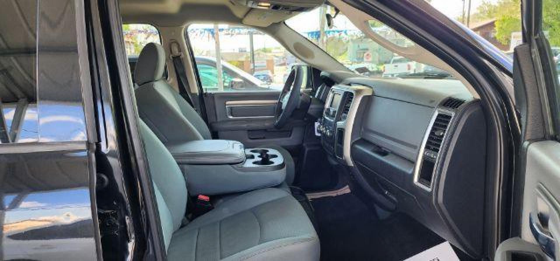 2017 BLACK /Black/Diesel Gray, cloth RAM 1500 SLT Crew Cab LWB 4WD (1C6RR7TT5HS) with an 5.7 V8 engine, AT transmission, located at 15520 McMullen Hwy SW, Belair, MD, 21502, (301) 729-3700, 39.581375, -78.846451 - Photo#15