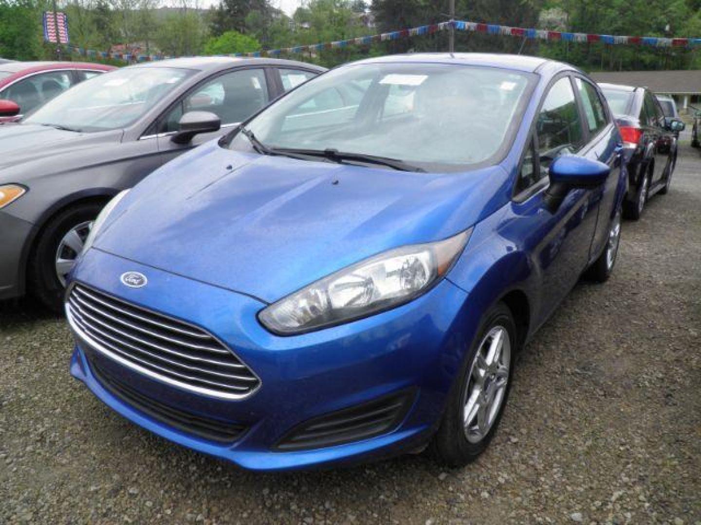 2019 Blue Ford Fiesta SE Hatchback (3FADP4EJ0KM) with an 1.6L I4 engine, AT transmission, located at 15520 McMullen Hwy SW, Belair, MD, 21502, (301) 729-3700, 39.581375, -78.846451 - Photo#0