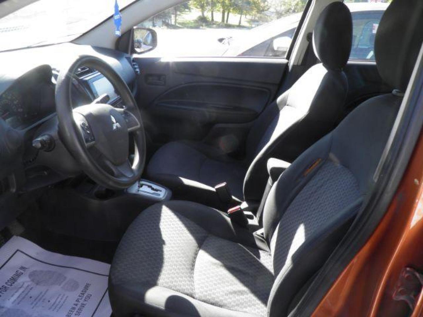 2019 Orange Mitsubishi Mirage ES 5M (ML32A3HJ6KH) with an 1.2L I3 engine, AT transmission, located at 19521 New George's Creek Rd SW, Barton, MD, 21521, (301) 463-2404, 39.524323, -79.017906 - Photo#1