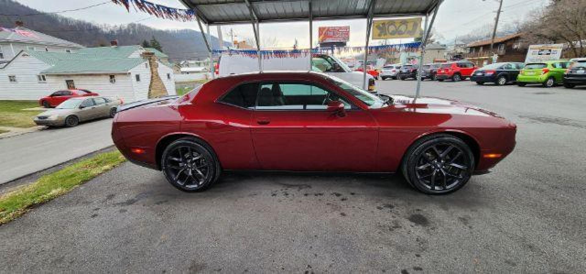 2020 Maroon /Black, cloth Dodge Challenger SXT (2C3CDZAG1LH) with an 3.6L V6 engine, AT transmission, located at 15520 McMullen Hwy SW, Belair, MD, 21502, (301) 729-3700, 39.581375, -78.846451 - Photo#11