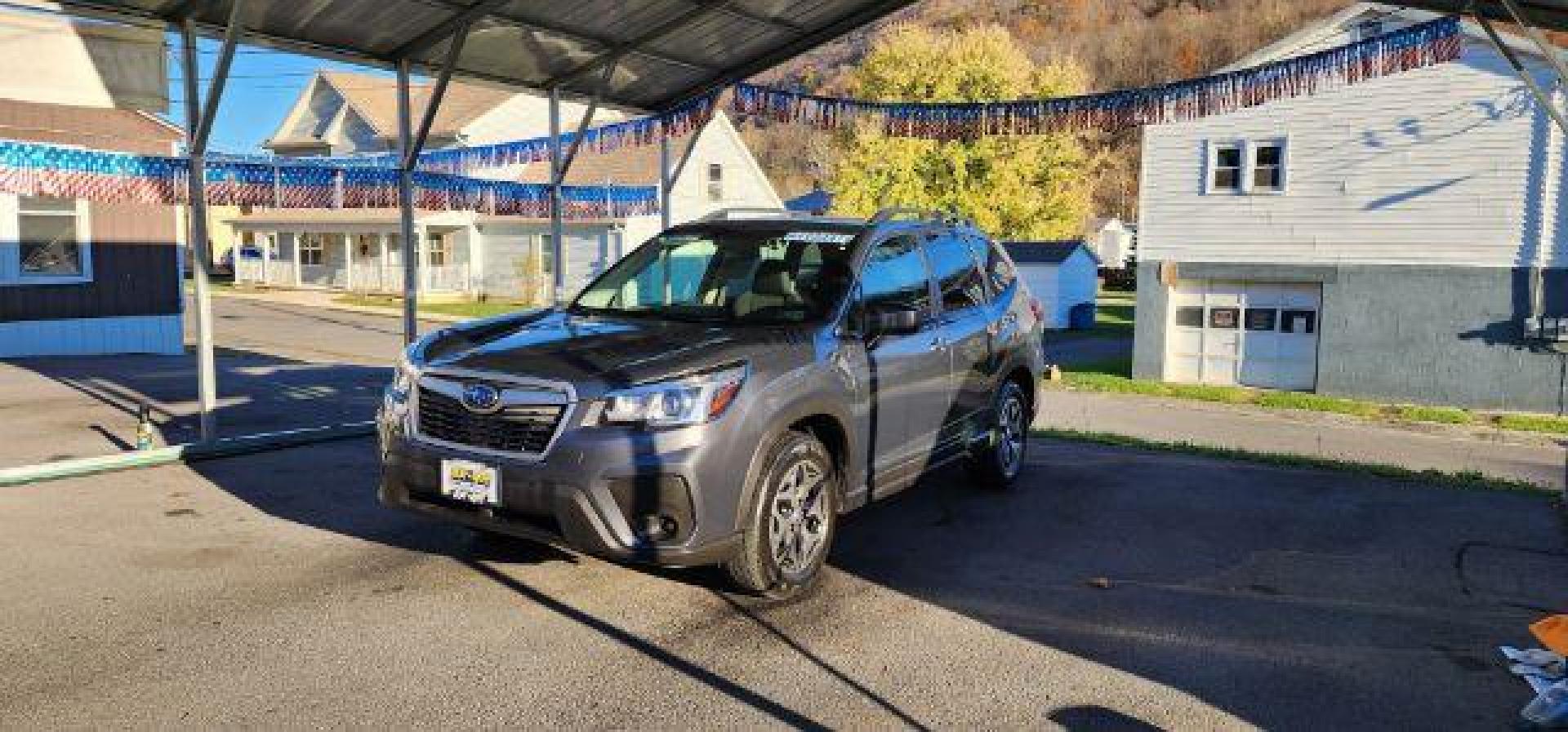 2020 GRAY /Black, cloth Subaru Forester Premium (JF2SKAGC5LH) with an 2.5 L4 engine, CVT transmission, located at 15520 McMullen Hwy SW, Belair, MD, 21502, (301) 729-3700, 39.581375, -78.846451 - FOR A BETTER PRICE CALL PAUL AT 301-268-8150 - Photo#2