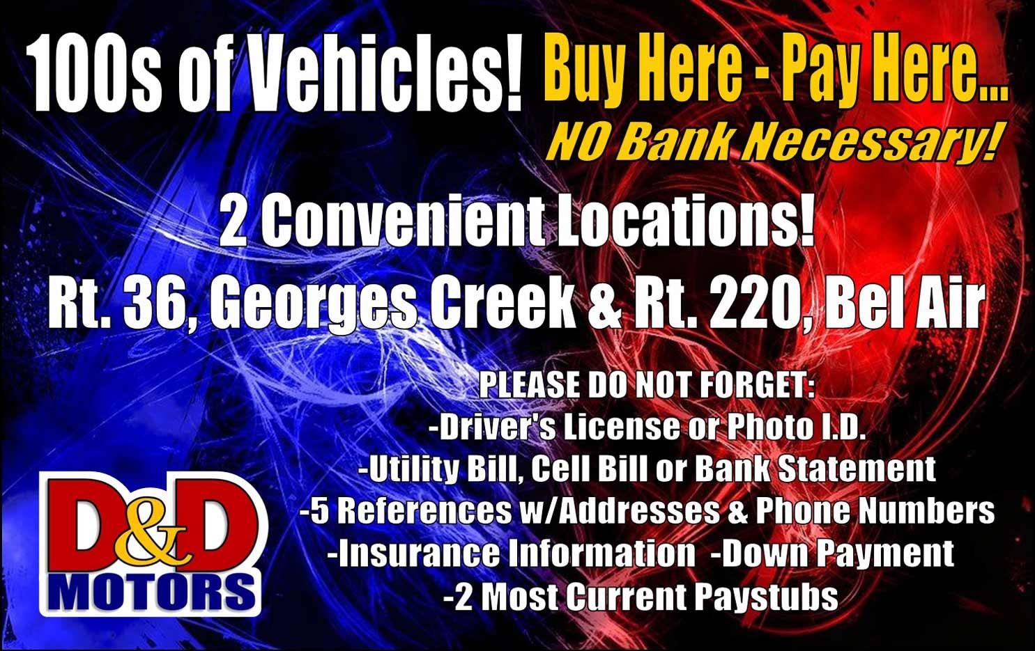 Used BHPH Cars Martinsburg WV, Bad Credit Car Loans Hagerstown WV, Pre